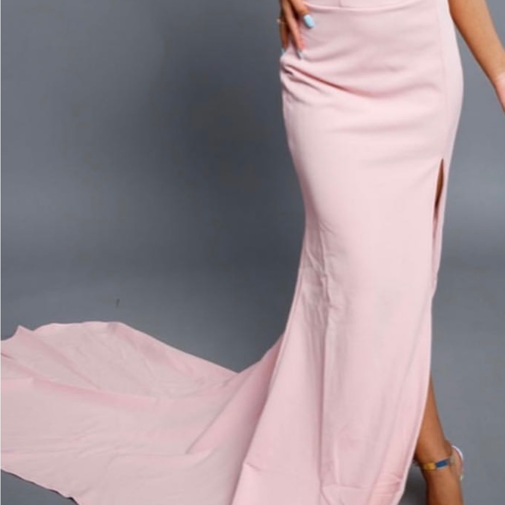 Long maxi pink dress xs